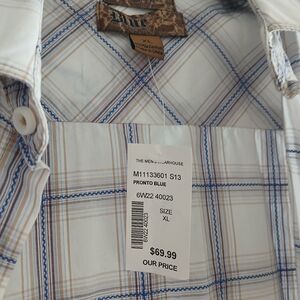 Men's Blue Plaid Shirt